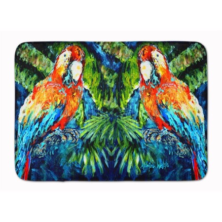 Carolines Treasures Parrots Yo Yo Mama Machine Washable Memory Foam Mat MW1216RUG